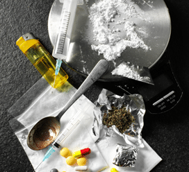 teste de drogas ilegais